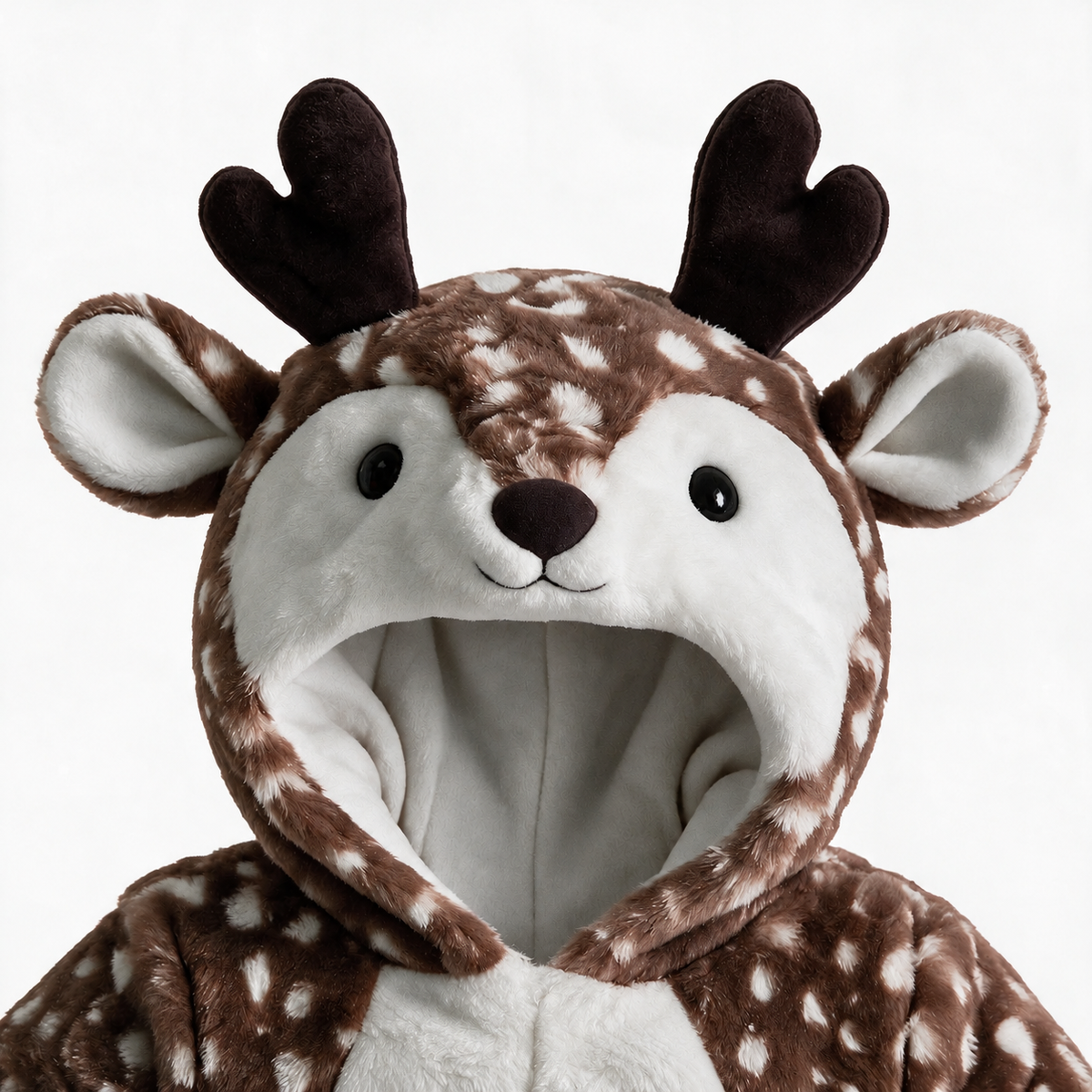 Baby Winteroverall Rentier – Kuscheliger Plüsch-Overall mit Kapuze